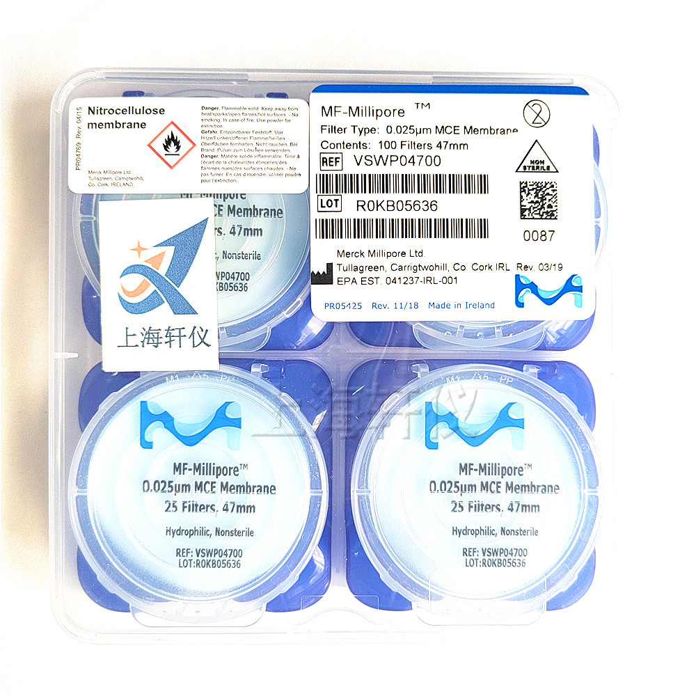 25nm微孔滤膜VSWP04700 DNA蛋白质微量透析 Millipore 亲水系混合纤维素膜 25nm微孔滤膜VSWP04700 DNA蛋白质微量透析 Millipore 亲水系混合纤维素膜